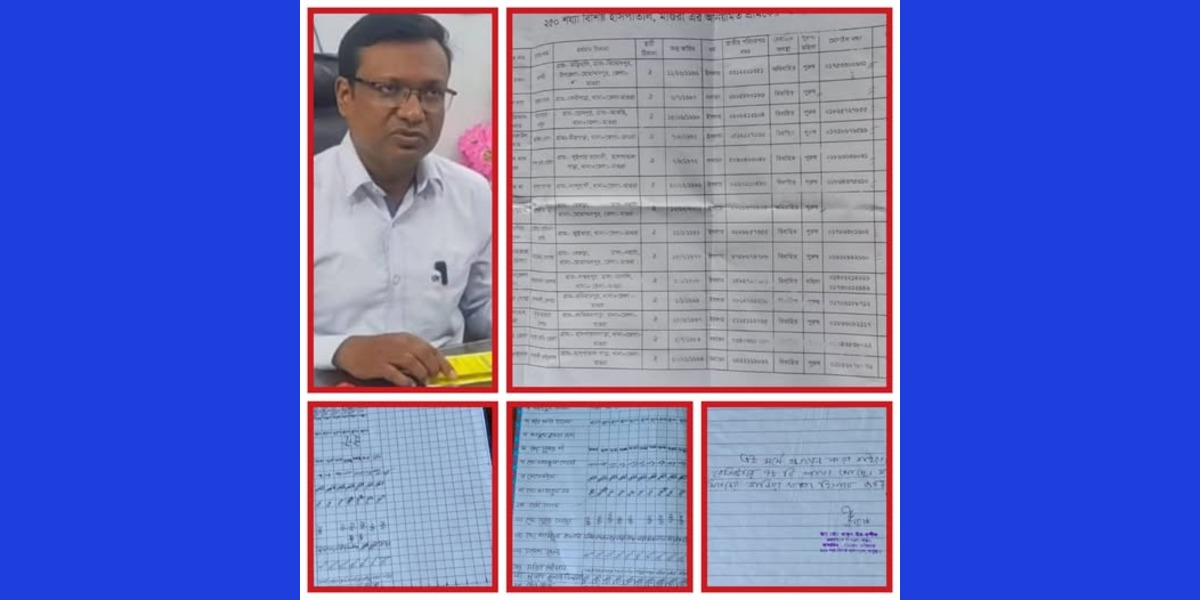 মাগুরা সদর হাসপাতালে জনপ্রতি ৫থেকে১০ লাখ টাকার বিনিময়ে ডা: মোহসিন ফকিরের বিরুদ্ধে শ্রমিক নিয়োগের অভিযোগ